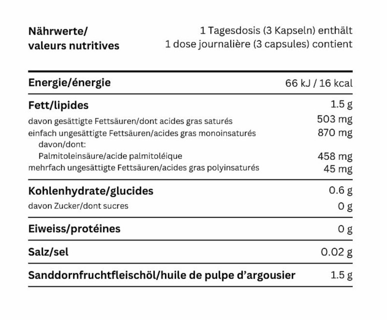 Capsules d’huile Argousier