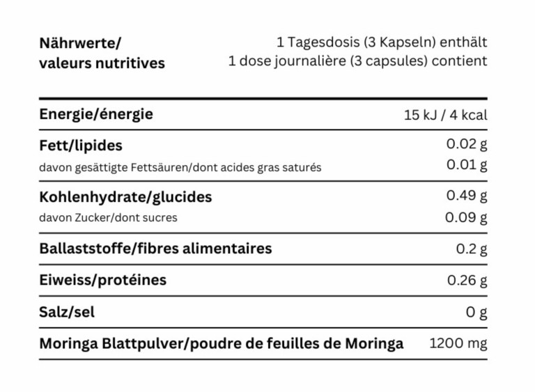 Capsules Moringa 