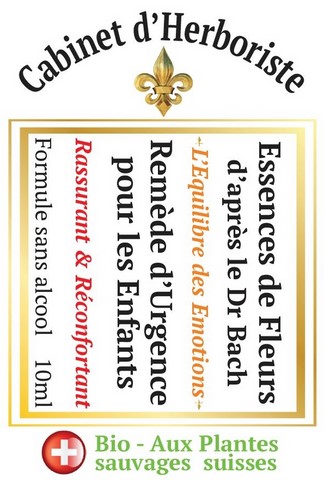 Remède d'Urgence pour enfant - Essences florales du Dr Bach